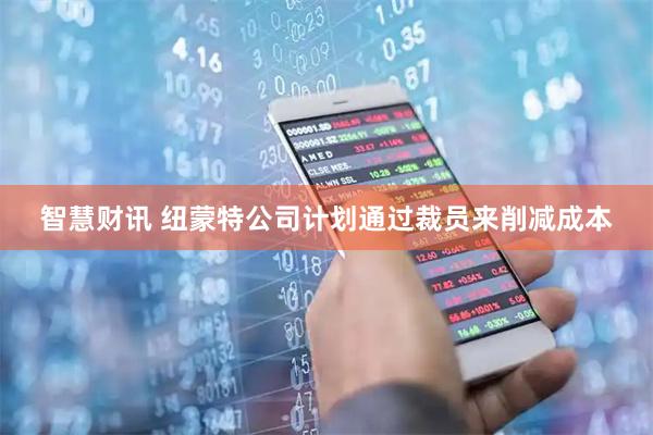 智慧财讯 纽蒙特公司计划通过裁员来削减成本